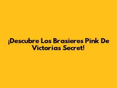 ¡Descubre Los Brasieres Pink De Victoria's Secret!