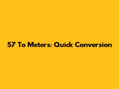 5'7" To Meters: Quick Conversion