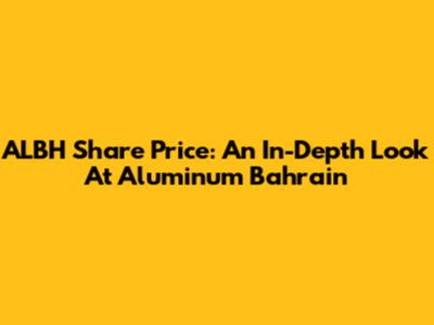 ALBH Share Price: An In-Depth Look At Aluminum Bahrain
