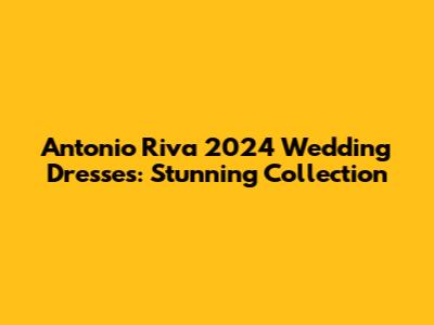 Antonio Riva 2024 Wedding Dresses: Stunning Collection