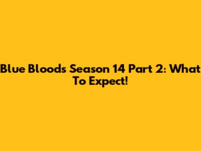 Blue Bloods Season 14 Part 2: What To Expect!