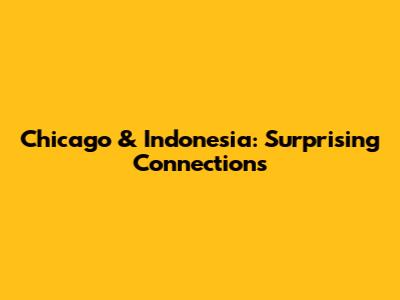 Chicago & Indonesia: Surprising Connections