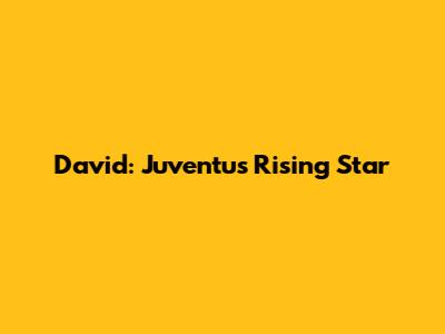 David: Juventus' Rising Star