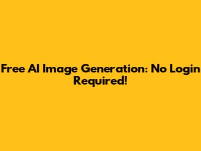 Free AI Image Generation: No Login Required!