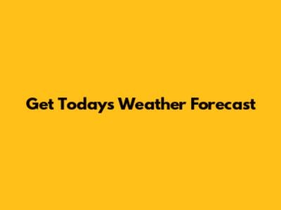 Get Today's Weather Forecast