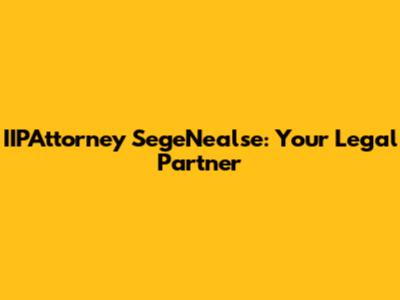 IIPAttorney SegeNealse: Your Legal Partner