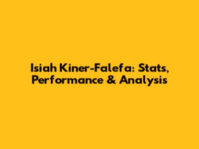 Isiah Kiner-Falefa: Stats, Performance & Analysis