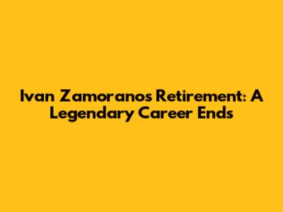 Ivan Zamorano's Retirement: A Legendary Career Ends