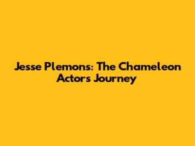 Jesse Plemons: The Chameleon Actor's Journey