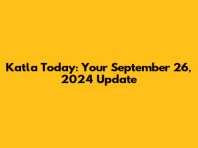 Katla Today: Your September 26, 2024 Update