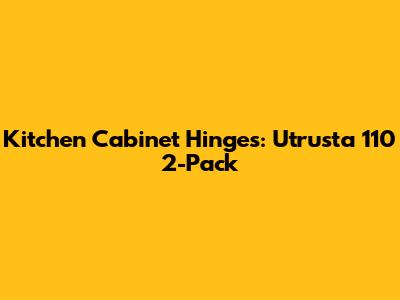 Kitchen Cabinet Hinges: Utrusta 110 2-Pack