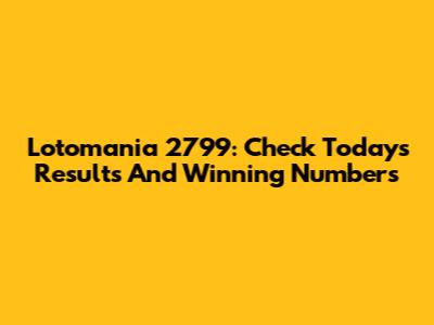 Lotomania 2799: Check Today's Results And Winning Numbers