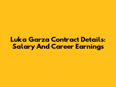 Luka Garza Contract Details: Salary And Career Earnings