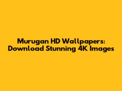Murugan HD Wallpapers: Download Stunning 4K Images