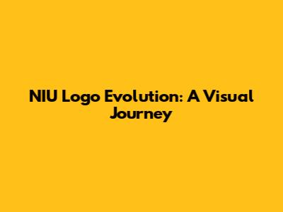 NIU Logo Evolution: A Visual Journey
