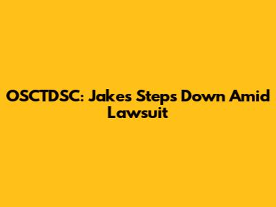 OSCTDSC: Jakes Steps Down Amid Lawsuit