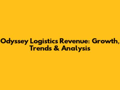 Odyssey Logistics Revenue: Growth, Trends & Analysis