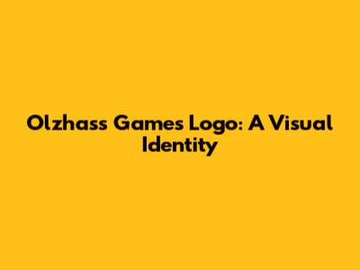 Olzhass Games Logo: A Visual Identity