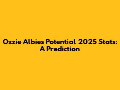 Ozzie Albies' Potential 2025 Stats: A Prediction