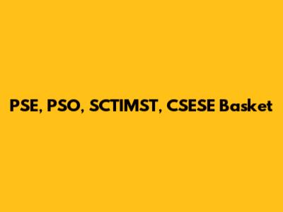 PSE, PSO, SCTIMST, CSESE Basket