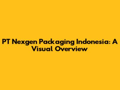 PT Nexgen Packaging Indonesia: A Visual Overview