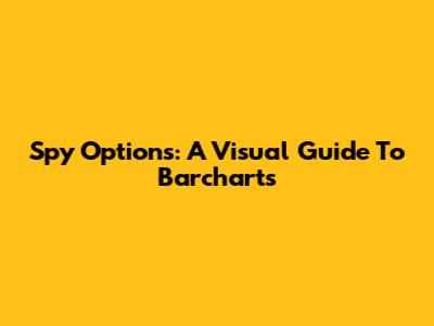 Spy Options: A Visual Guide To Barcharts