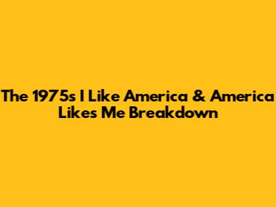 The 1975's 'I Like America & America Likes Me' Breakdown