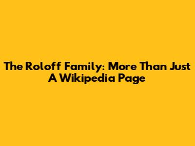 The Roloff Family: More Than Just A Wikipedia Page