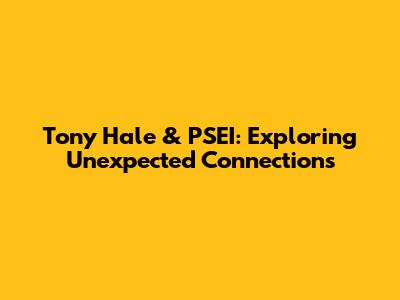 Tony Hale & PSEI: Exploring Unexpected Connections
