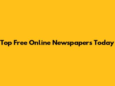 Top Free Online Newspapers Today