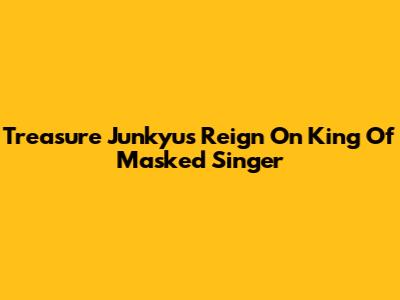 Treasure Junkyu's Reign On King Of Masked Singer