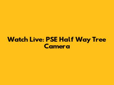Watch Live: PSE Half Way Tree Camera
