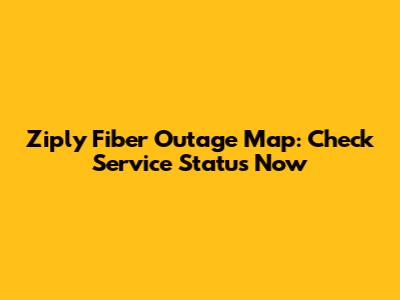 Ziply Fiber Outage Map: Check Service Status Now